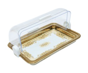 Vicenza Tempat Roti dengan Tutup Geser Motif Gemini CRP139